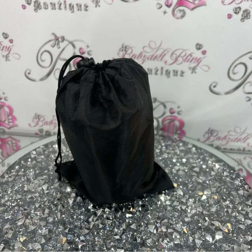 Pillow Airplane travel blow up Black Drawstring Bag blow up pillow comfy sleep